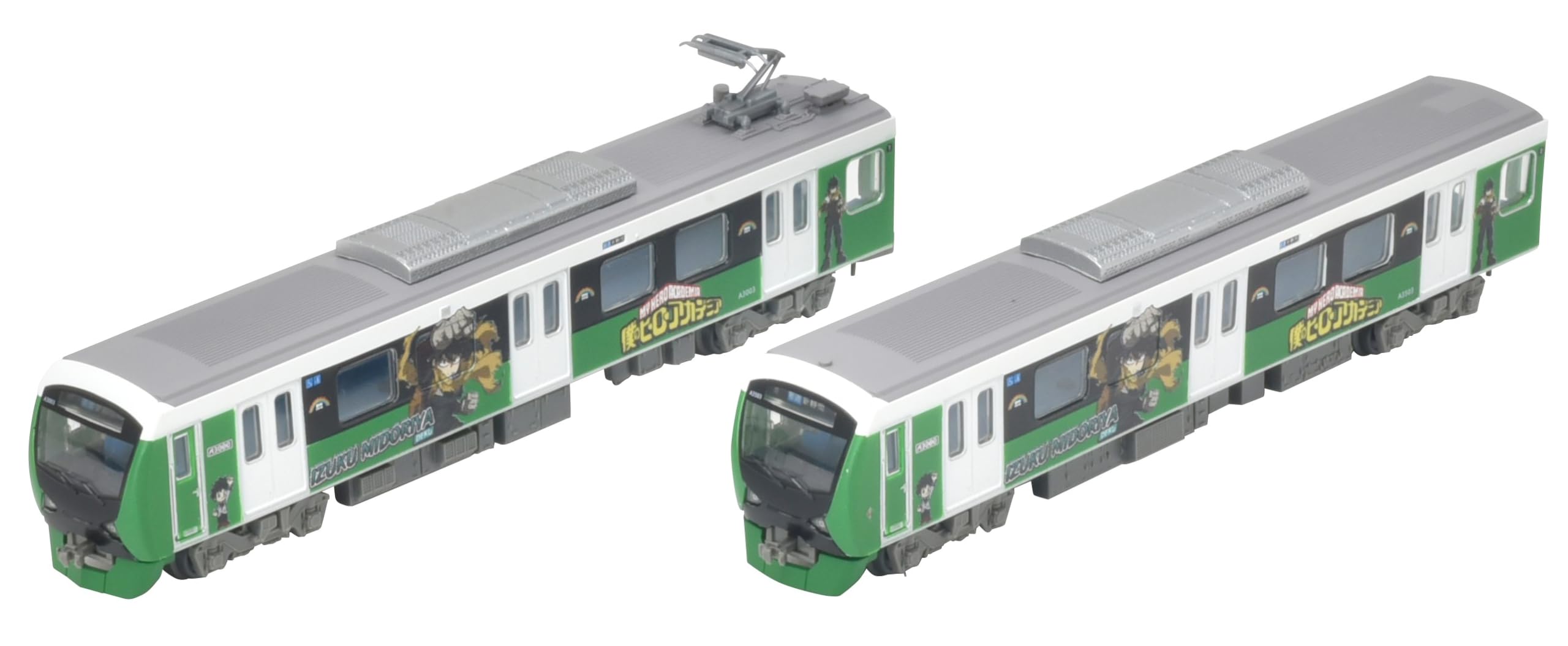 Tomytec Railway Collection A3000 Series My Hero Academia Izuku 2-Car Set- Japan Figure Store - #1 Bring To You The Best Japanese Goods