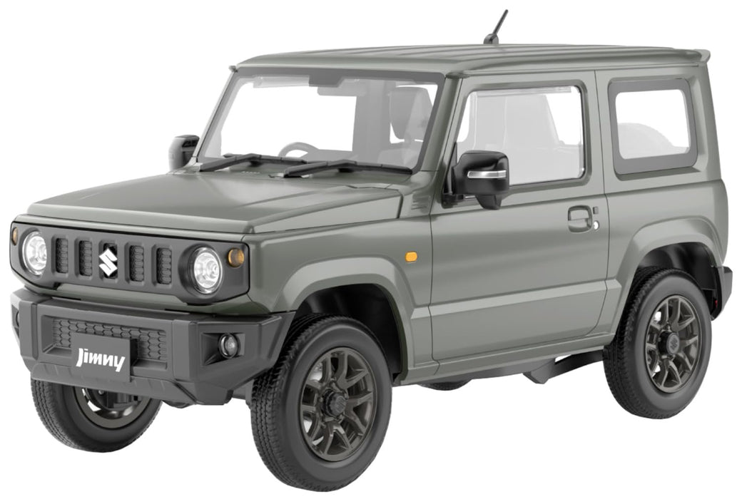 Aoshima Rakupla Snap Car 03 JG JB64 Jimny 2018 Model Jungle Green- Japan Figure Store - #1 Bring To You The Best Japanese Goods
