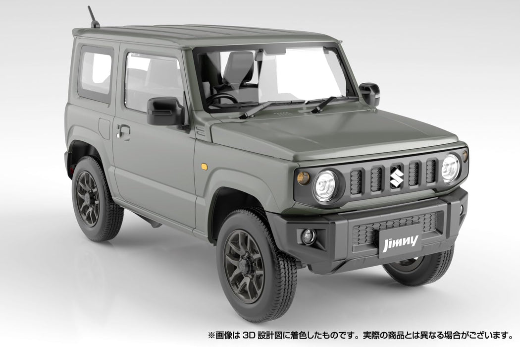Aoshima Rakupla Snap Car 03 JG JB64 Jimny 2018 Model Jungle Green- Japan Figure Store - #1 Bring To You The Best Japanese Goods