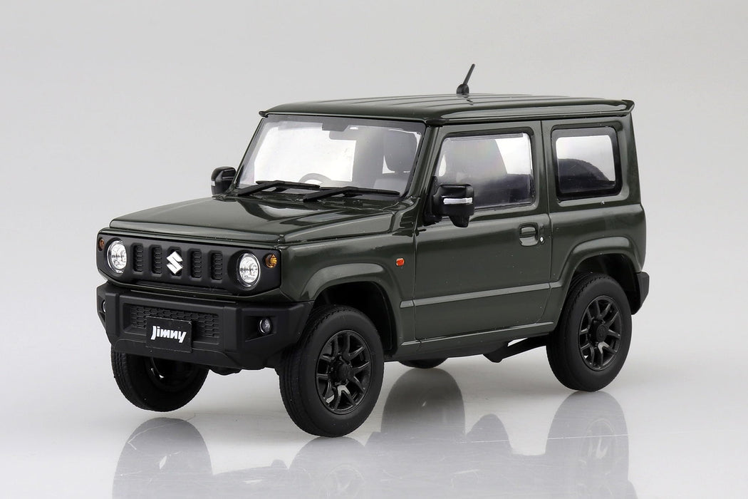 Aoshima Rakupla Snap Car 03 JG JB64 Jimny 2018 Model Jungle Green- Japan Figure Store - #1 Bring To You The Best Japanese Goods