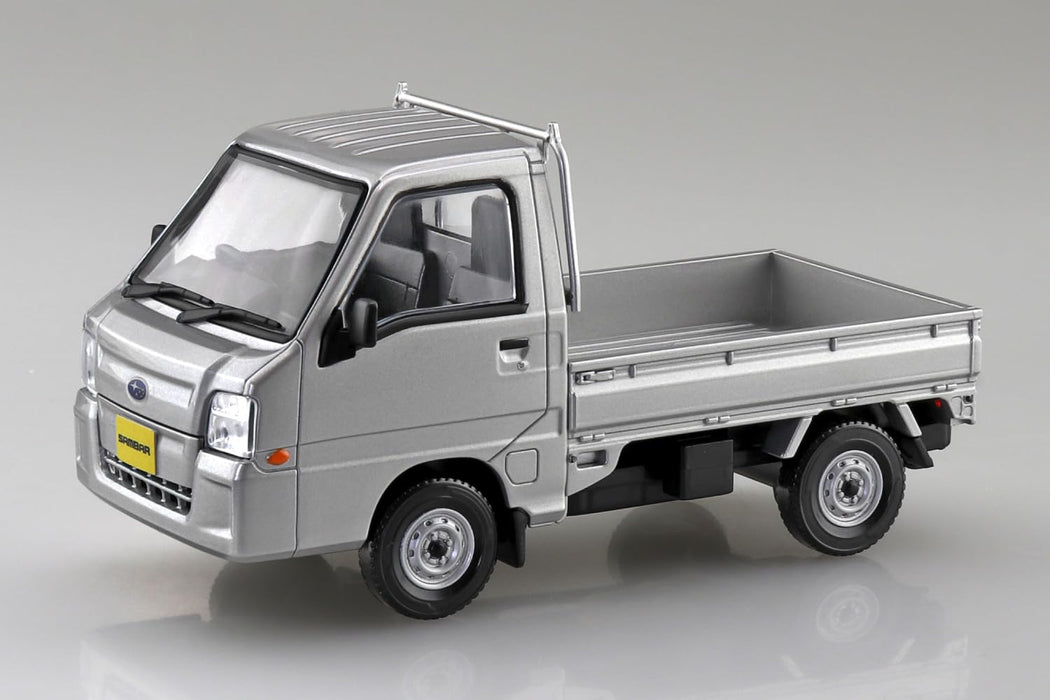 Aoshima Rakupla Snap Kit 05 Ss Subaru Sambar Truck Sterling Silver Metallic- Japan Figure Store - #1 Bring To You The Best Japanese Goods