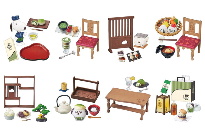 Re-Ment Peanuts Japanese Cafe Snoopy Figurine 1Box 115x70x50mm PVC ABS- Japan Figure Store - #1 Bring To You The Best Japanese Goods