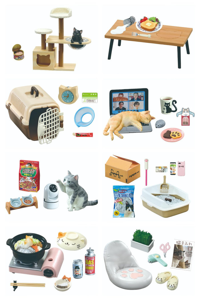 Re-Ment Nekoda-San Daily Life PVC Miniature 1Box 115x70x50mm