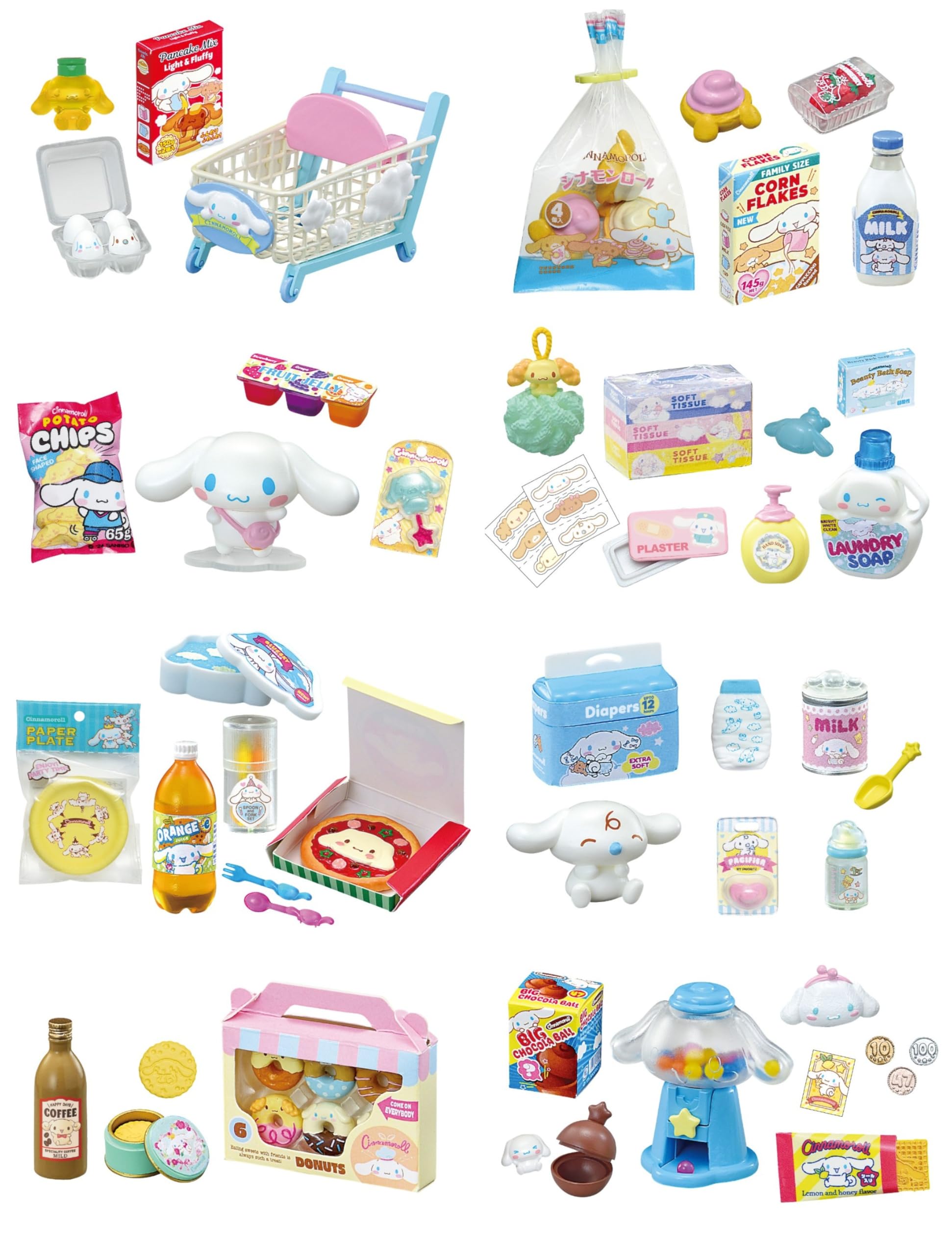 Re-Ment Sanrio Cinnamoroll Market Box H120xW145xD205 PVC ABS Toy Set
