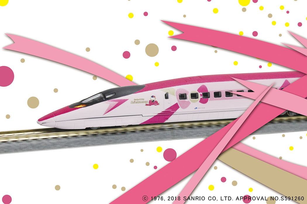 Rokuhan Z Gauge Hello Kitty Shinkansen 5-Car Train Set - Model T013-7- Japan Figure Store - #1 Bring To You The Best Japanese Goods