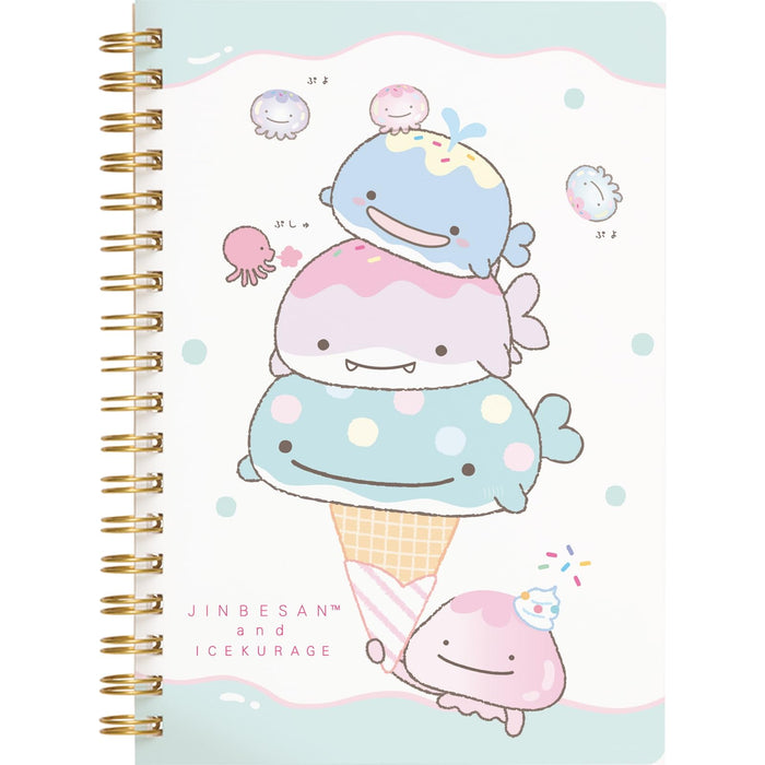 San-X Jinbei-San Ice Jellyfish B6 Notebook H18xW12.5cm NY40001- Japan Figure Store - #1 Bring To You The Best Japanese Goods
