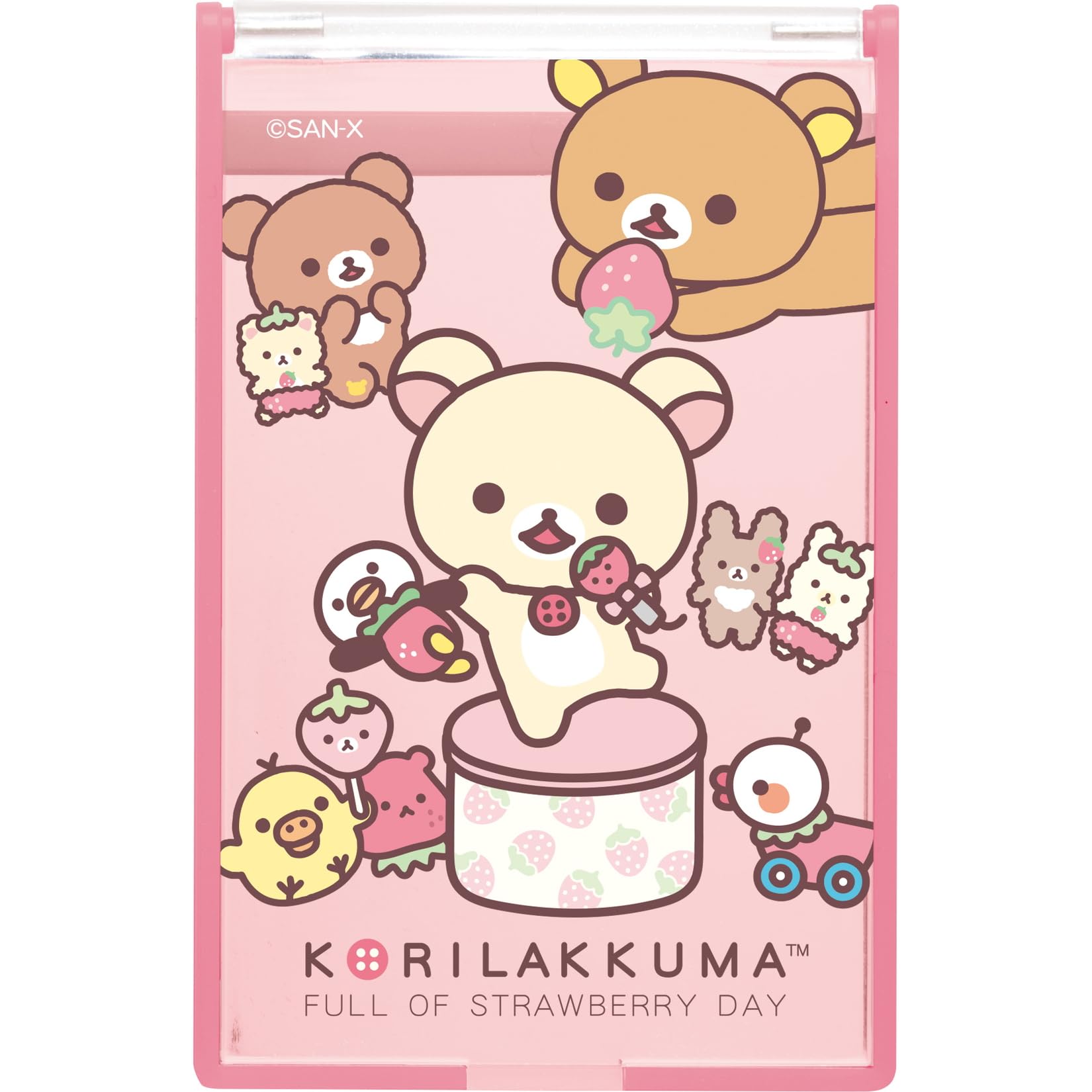 San-X Rilakkuma Mini Mirror Fe39301 Portable Compact Accessory- Japan Figure Store - #1 Bring To You The Best Japanese Goods
