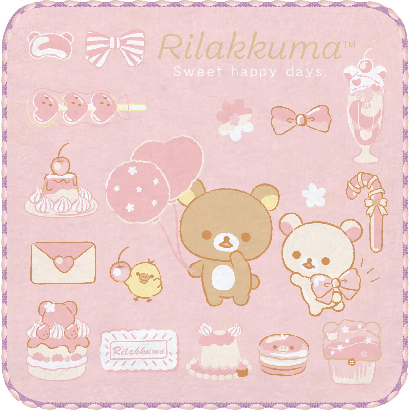 San-X Rilakkuma Mini Towel Set of 3 - Soft and Absorbent Towels for All Ages- Japan Figure Store - #1 Bring To You The Best Japanese Goods