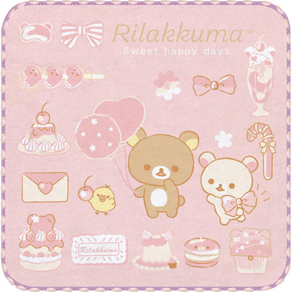 San-X Rilakkuma Mini Towel Set of 3 - Soft and Absorbent Towels for All Ages- Japan Figure Store - #1 Bring To You The Best Japanese Goods