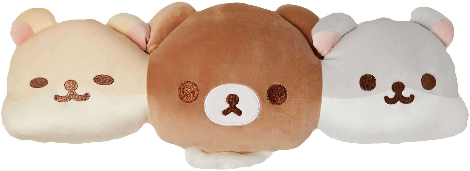 San-X Rilakkuma Dandelion Twin Hamsters Triple Cushion Mf46201- Japan Figure Store - #1 Bring To You The Best Japanese Goods