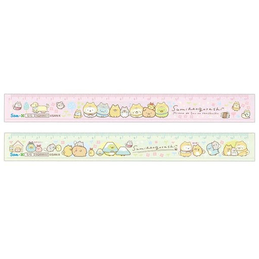 San-X S/G 17cm Clear Plastic Ruler - Model Sq88601- Japan Figure Store - #1 Bring To You The Best Japanese Goods