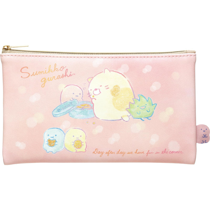 San-X Sumikko Gurashi Cat Flat Pouch Ca44804 - Cute and Functional Storage- Japan Figure Store - #1 Bring To You The Best Japanese Goods