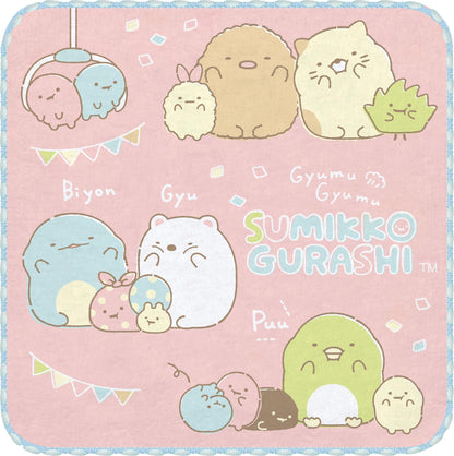 San-X Sumikko Gurashi Mini Towel Set of 3 Blue Cm45303 Soft Absorbent Towels- Japan Figure Store - #1 Bring To You The Best Japanese Goods