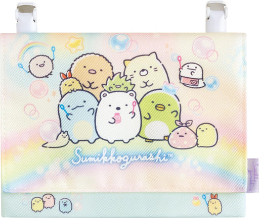 San-X Sumikko Gurashi Pocket Pouch Rainbow Ca41402 11cm x 14.5cm x 2cm- Japan Figure Store - #1 Bring To You The Best Japanese Goods