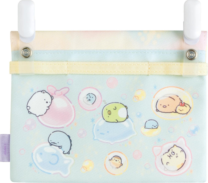 San-X Sumikko Gurashi Pocket Pouch Rainbow Ca41402 11cm x 14.5cm x 2cm- Japan Figure Store - #1 Bring To You The Best Japanese Goods