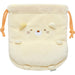 San-X Sumikko Gurashi Cat Drawstring Bag Ca44904 Roomy Lightweight Design- Japan Figure Store - #1 Bring To You The Best Japanese Goods