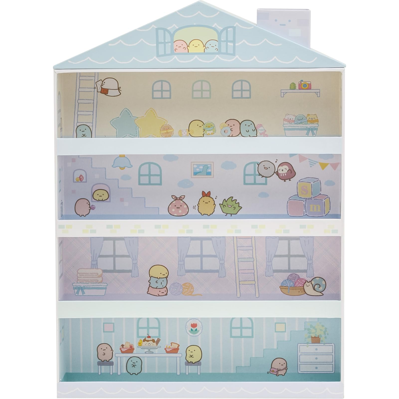 San-X Sumikko Gurashi Sumikko House Case Storage Box Fb54801- Japan Figure Store - #1 Bring To You The Best Japanese Goods