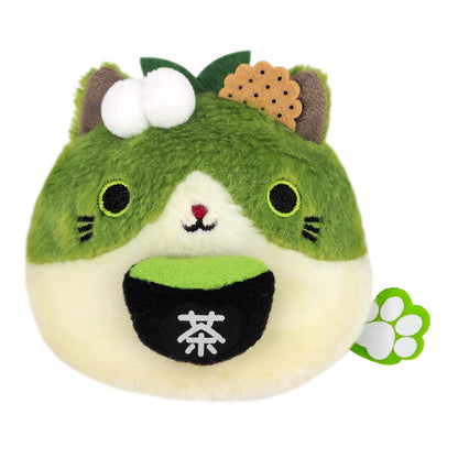 Sanei Boeki Local Dango Matcha Neko Plush Toy 7.5x6x7cm (Kyoto)- Japan Figure Store - #1 Bring To You The Best Japanese Goods