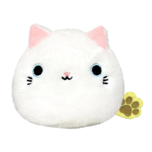 Sanei Boeki Nekodango White Plush Toy 9x8x7cm- Japan Figure Store - #1 Bring To You The Best Japanese Goods