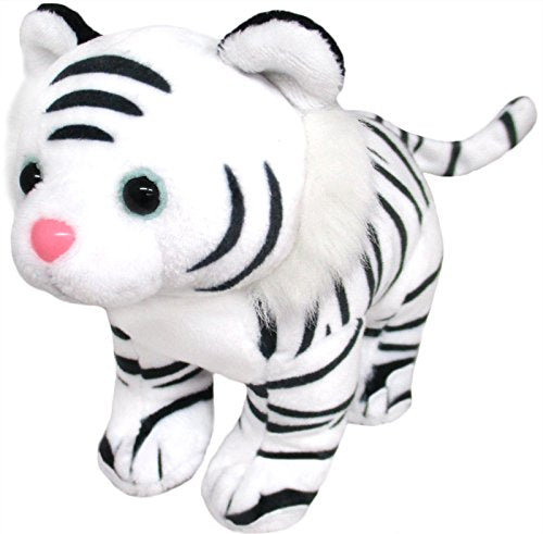 Sanei Boeki Original White Tiger Plush Toy 6.5x15x11.5Cm- Japan Figure Store - #1 Bring To You The Best Japanese Goods