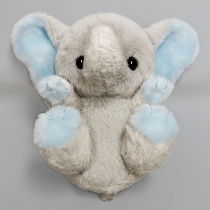 Sanei Boeki Kyunkoro Elephant Plush Toy W10xD12xH12cm Soft Cuddly Animal- Japan Figure Store - #1 Bring To You The Best Japanese Goods