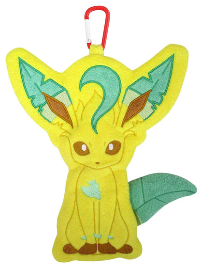 Sanei Boeki Leafeon Plush Pouch 21.5x3.5x26.5cm - Pokemon Petafuwa- Japan Figure Store - #1 Bring To You The Best Japanese Goods