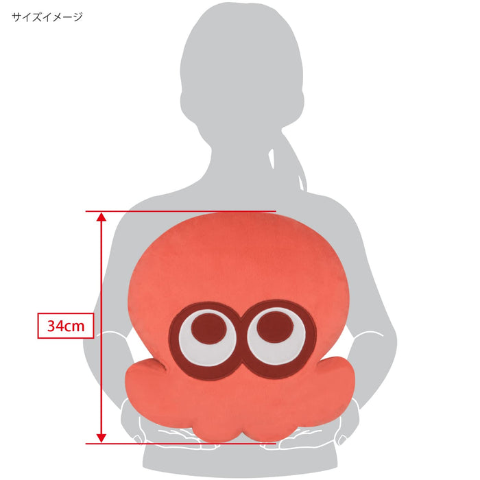 Sanei Boeki Splatoon 3 Cushion Octopus Red W33xD11xH34Cm- Japan Figure Store - #1 Bring To You The Best Japanese Goods