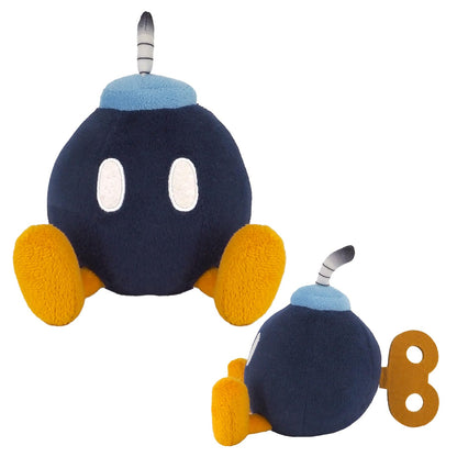 Sanei Boeki Super Mario Bomberman Plush Toy 10.5 x 16.5 x 11.5cm- Japan Figure Store - #1 Bring To You The Best Japanese Goods