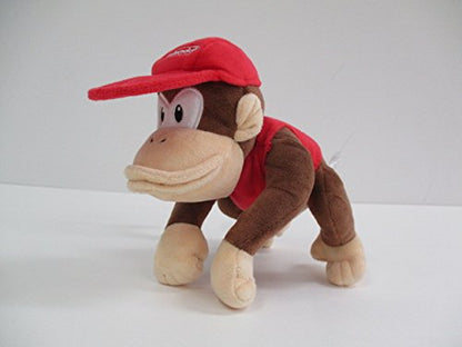 Sanei Boeki Super Mario All Star Diddy Kong Plush Toy 15x20x18cm- Japan Figure Store - #1 Bring To You The Best Japanese Goods