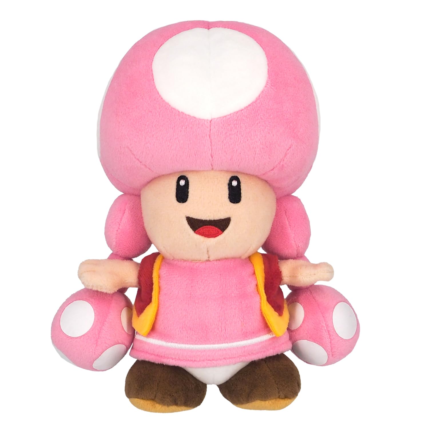 Sanei Boeki Super Mario All Star Toad Plush Toy 13.5cm x 10cm x 20cm - Sanei Boeki- Japan Figure Store - #1 Bring To You The Best Japanese Goods