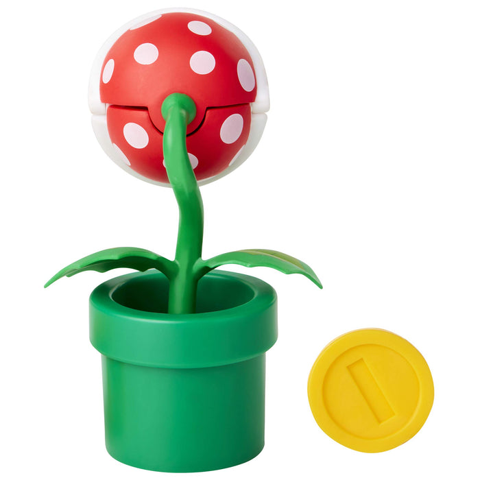 Sanei Boeki Super Mario Figure Collection Pac-N-Flower With Coin Fcp-007