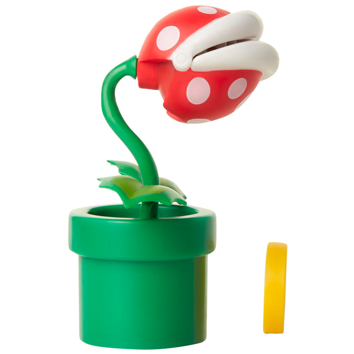 Sanei Boeki Super Mario Figure Collection Pac-N-Flower With Coin Fcp-007