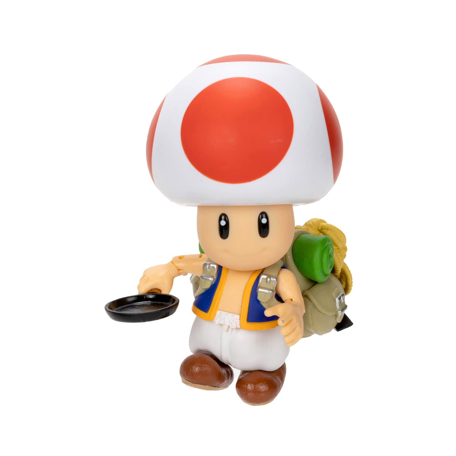 Sanei Boeki Super Mario Bros Movie Toad Action Figure W6 D8 H10.5Cm- Japan Figure Store - #1 Bring To You The Best Japanese Goods