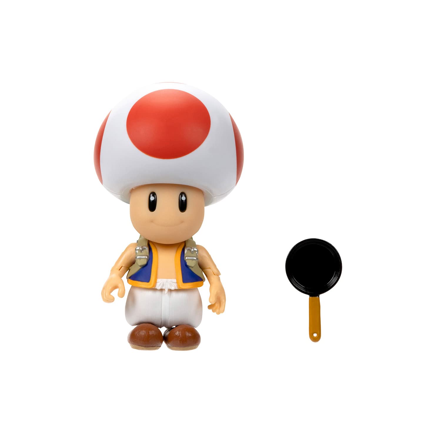 Sanei Boeki Super Mario Bros Movie Toad Action Figure W6 D8 H10.5Cm- Japan Figure Store - #1 Bring To You The Best Japanese Goods