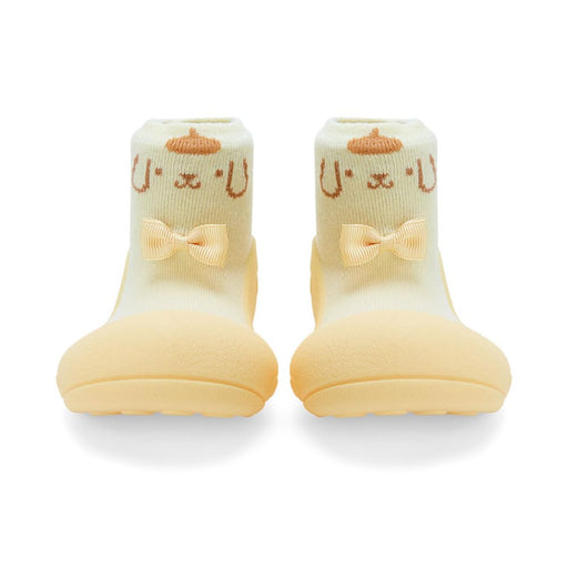Sanrio Baby Atipas Shoes Pompompurin Yellow Toddler Walking Shoes- Japan Figure Store - #1 Bring To You The Best Japanese Goods