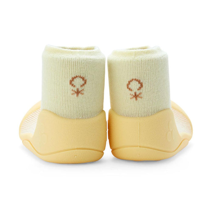 Sanrio Baby Atipas Shoes Pompompurin Yellow Toddler Walking Shoes- Japan Figure Store - #1 Bring To You The Best Japanese Goods