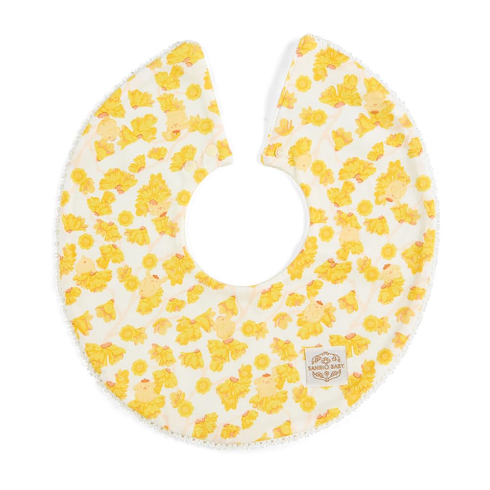 Sanrio Baby Bib - Pom Pom Purin Pompompurin - 30.5 x 29 cm - Baby Apparel- Japan Figure Store - #1 Bring To You The Best Japanese Goods