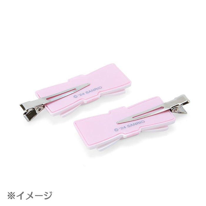 Sanrio Bangs Clip Quilted Ribbon Hair Clip Cinnamoroll 2.5cm X 5.5cm- Japan Figure Store - #1 Bring To You The Best Japanese Goods