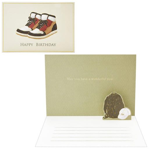 Sanrio Birthday Sneakers Greeting Card with Overseas Shipping Bd192-3- Japan Figure Store - #1 Bring To You The Best Japanese Goods