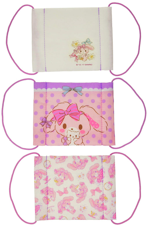 Sanrio Bonbon Ribbon Kids Gauze Mask Set of 3 Washable Breathable- Japan Figure Store - #1 Bring To You The Best Japanese Goods