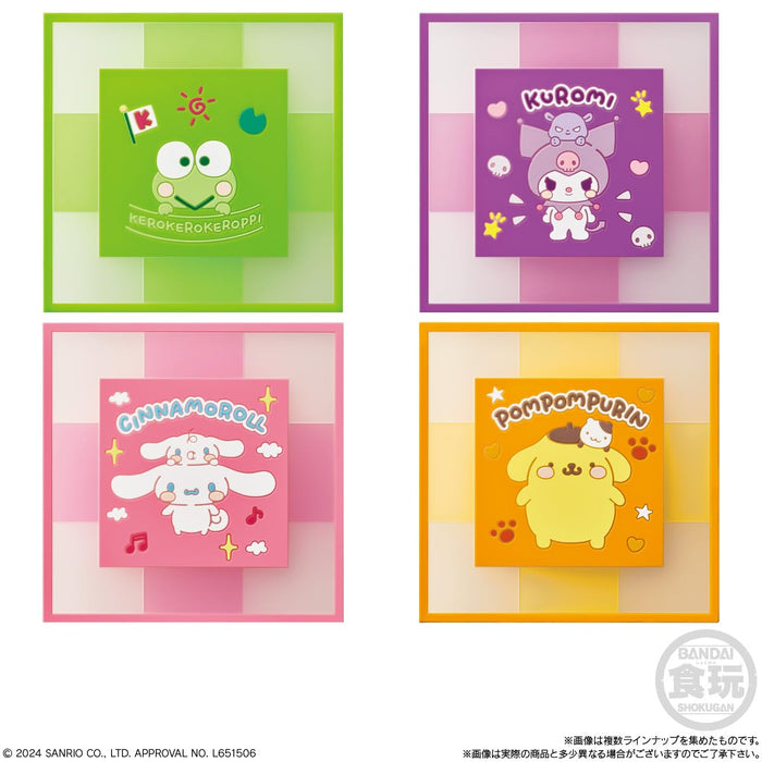 Bandai Sanrio Characters Clear Square Coaster - Durable & Stylish Design- Japan Figure Store - #1 Bring To You The Best Japanese Goods