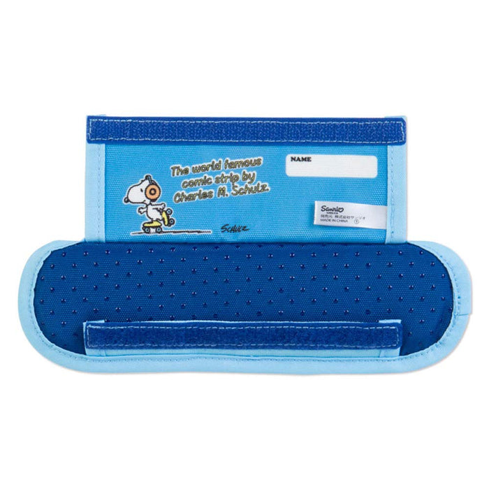 Sanrio Snoopy Children's Water Bottle Cover 20.5x0.5x7cm Blue Cushioned Washable- Japan Figure Store - #1 Bring To You The Best Japanese Goods