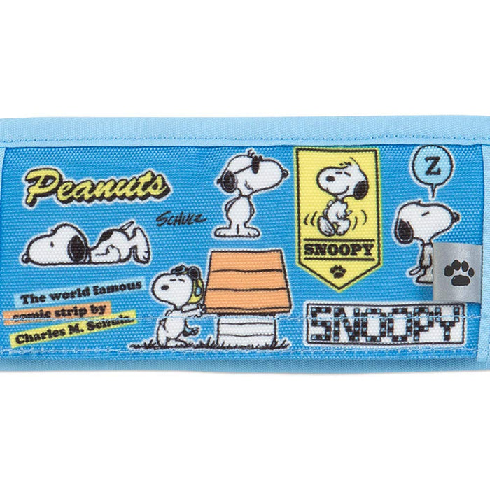 Sanrio Snoopy Children's Water Bottle Cover 20.5x0.5x7cm Blue Cushioned Washable- Japan Figure Store - #1 Bring To You The Best Japanese Goods