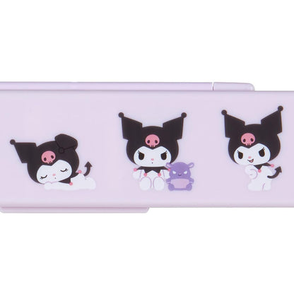 Sanrio Kuromi Chopsticks and Spoon Set - 18.8cm Lunch Goods for Kids- Japan Figure Store - #1 Bring To You The Best Japanese Goods