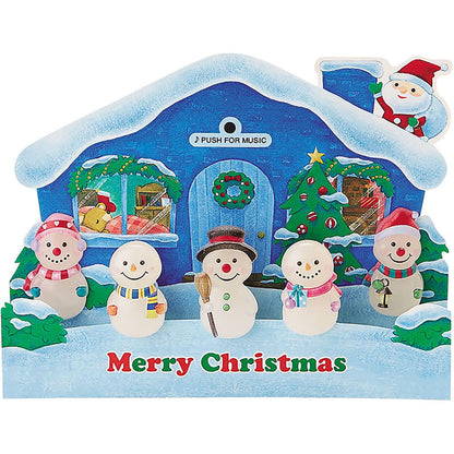 Sanrio Christmas Card with 3D Snowmen - Plays 3 Song Medley - Holiday Greeting- Japan Figure Store - #1 Bring To You The Best Japanese Goods
