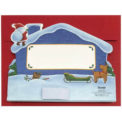 Sanrio Christmas Card with 3D Snowmen - Plays 3 Song Medley - Holiday Greeting- Japan Figure Store - #1 Bring To You The Best Japanese Goods