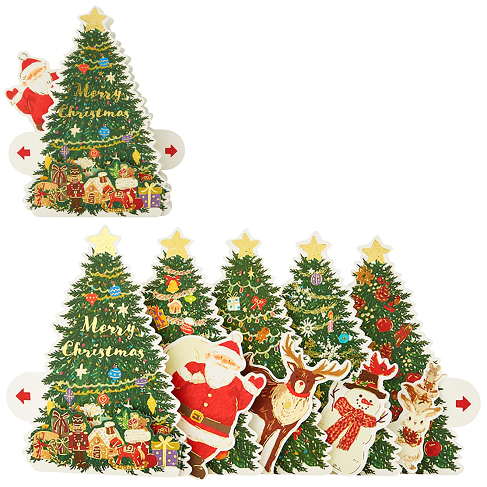 Sanrio Christmas Greeting Card - Santa From The Tree - Overseas Shipping- Japan Figure Store - #1 Bring To You The Best Japanese Goods