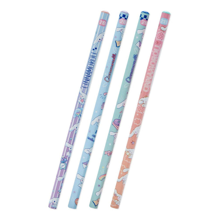 Sanrio Cinnamoroll 2B Pencil Set of 4 – Quality Writing Essentials- Japan Figure Store - #1 Bring To You The Best Japanese Goods