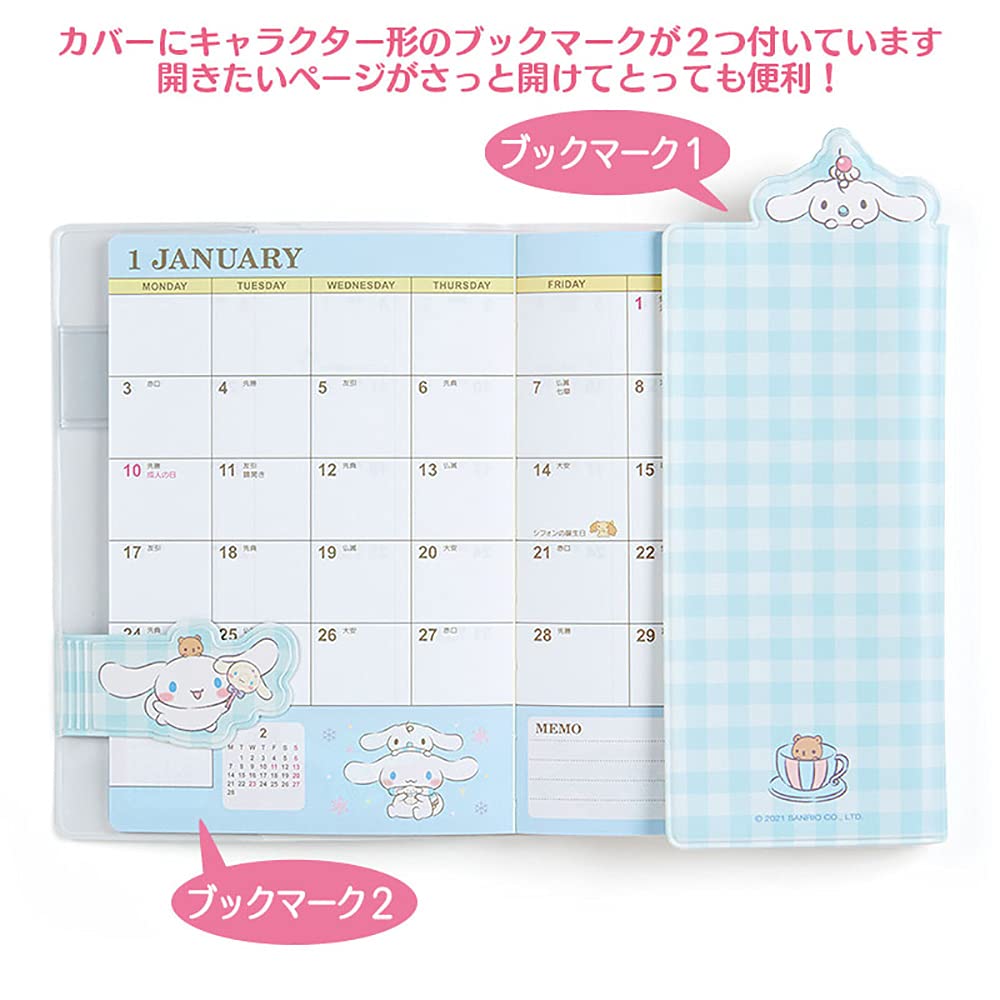 Sanrio Cinnamoroll 2022 A6 Diary with Bookmark- Japan Figure Store - #1 Bring To You The Best Japanese Goods