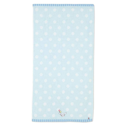 Sanrio Cinnamoroll Imabari Bath Towel Dots 100% Cotton Premium Quality- Japan Figure Store - #1 Bring To You The Best Japanese Goods